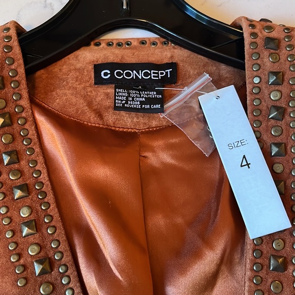 Vintage c concept leather jacket - Picture 2 of 5